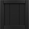 Ekena Millwork 12"W x 12"H True Fit PVC Framed Board-n-Batten Shutters Sample, Black SAMPLE-TFPBFBL - alternate 1